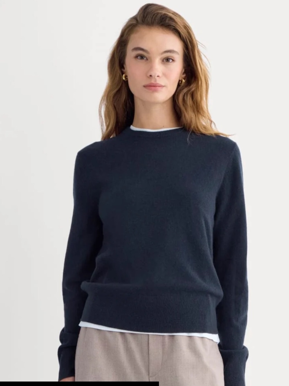 Everlane CASHMERE SLIM CREW SWEATER